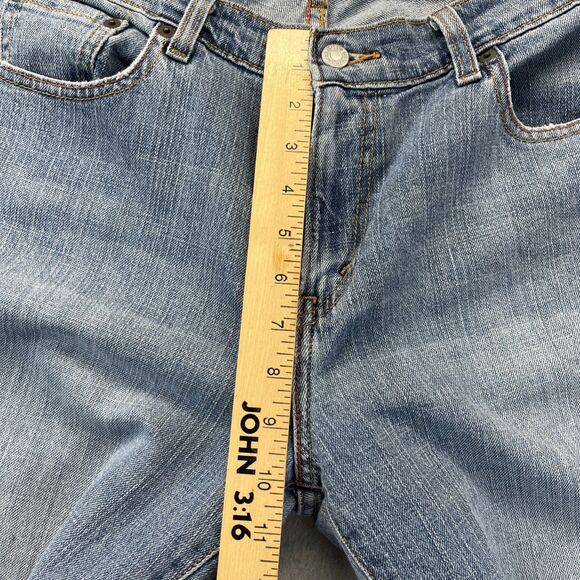 Levis 515 Jeans Womens Size 12 s Blue High Rise Cotton Stretch Bootcut Fit Denim - Picture 10 of 16